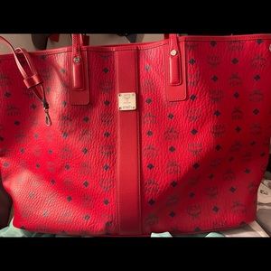 Mcm large reversible tote